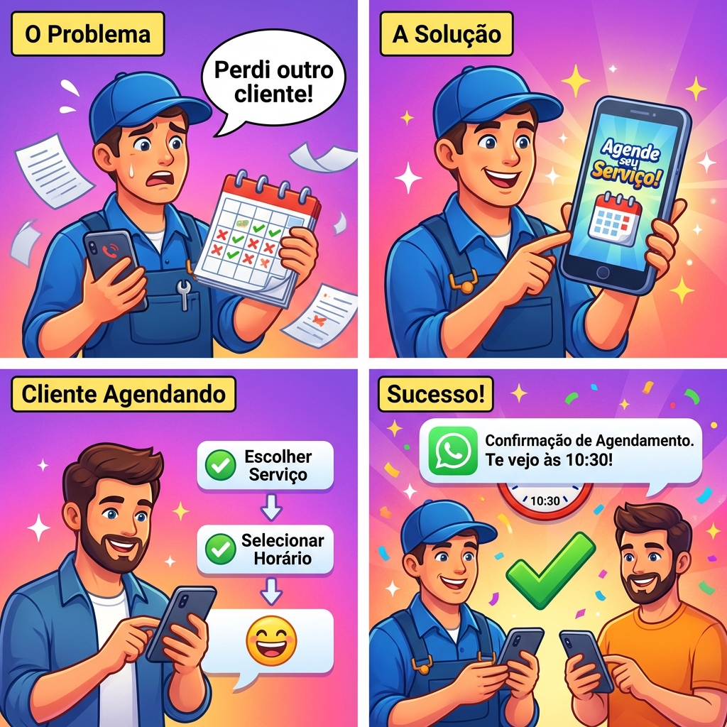Como funciona o sistema de agendamento